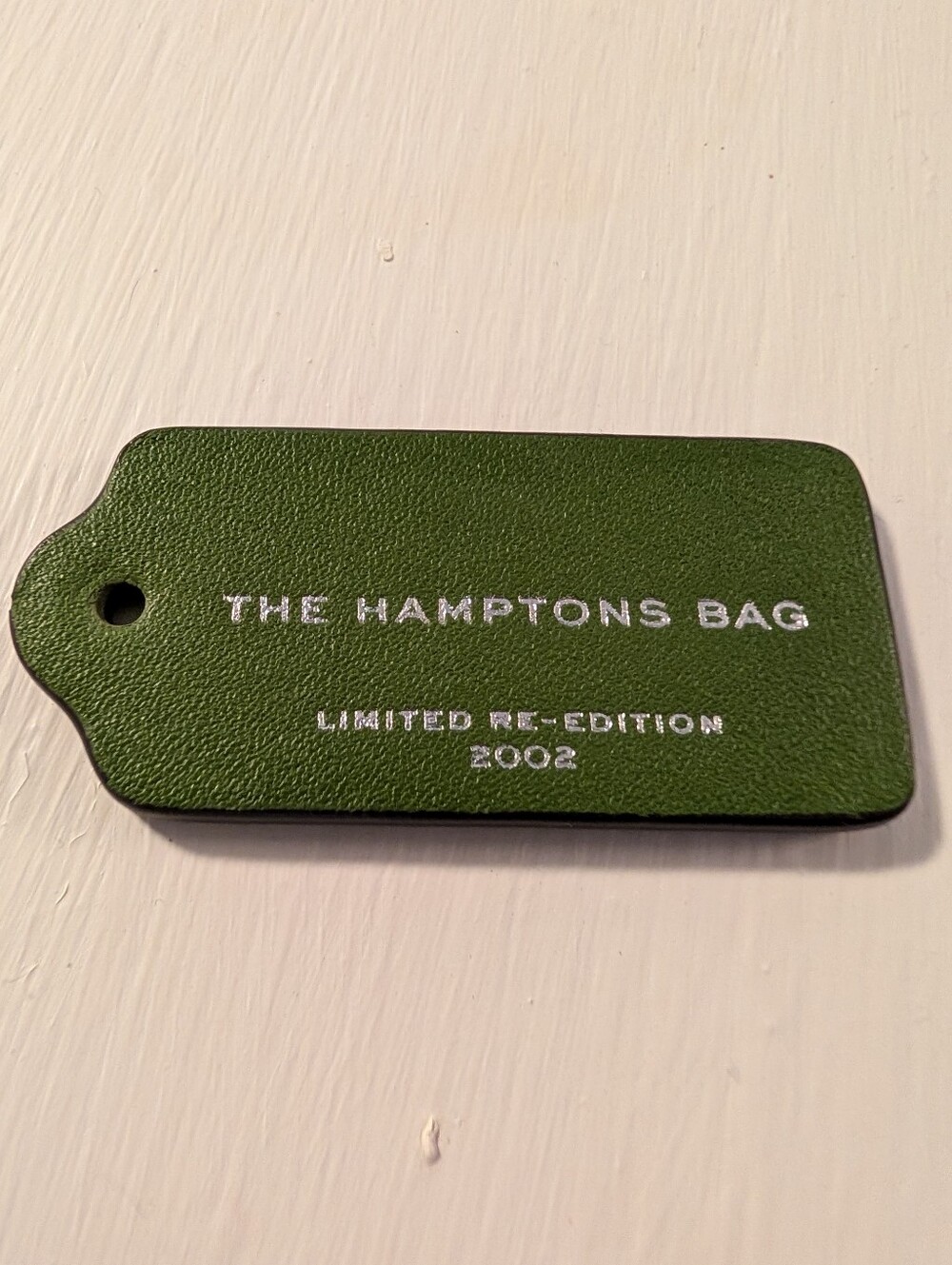 Coach The Hamptons Bag Limited Re-Edition 2002 Leather Hangtag